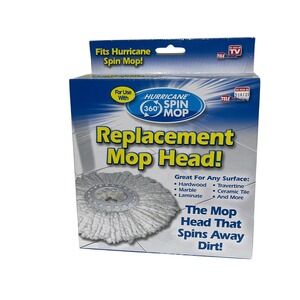 Hurricane 360 Spin Mop Replacement Mop Head Hardwood Ceramic Tile Laminate